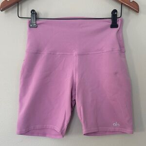 ALO Yoga Women's Lavender Bike Shorts